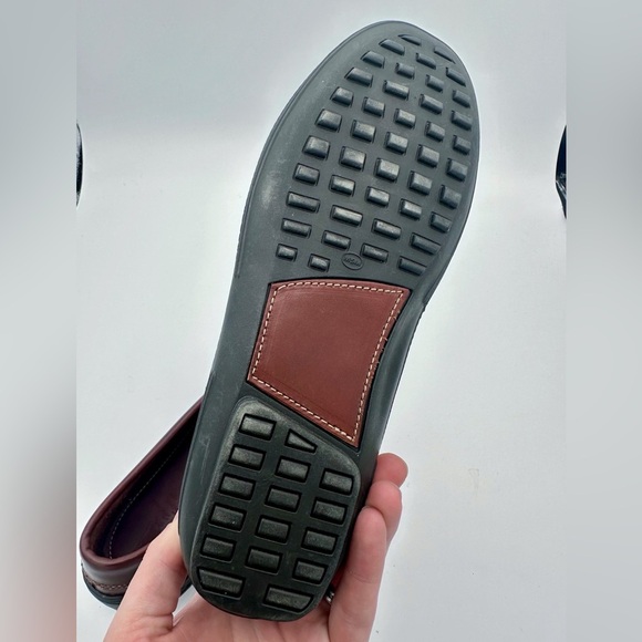 TB Phelps Burgundy Horse Bit Driving Loafers